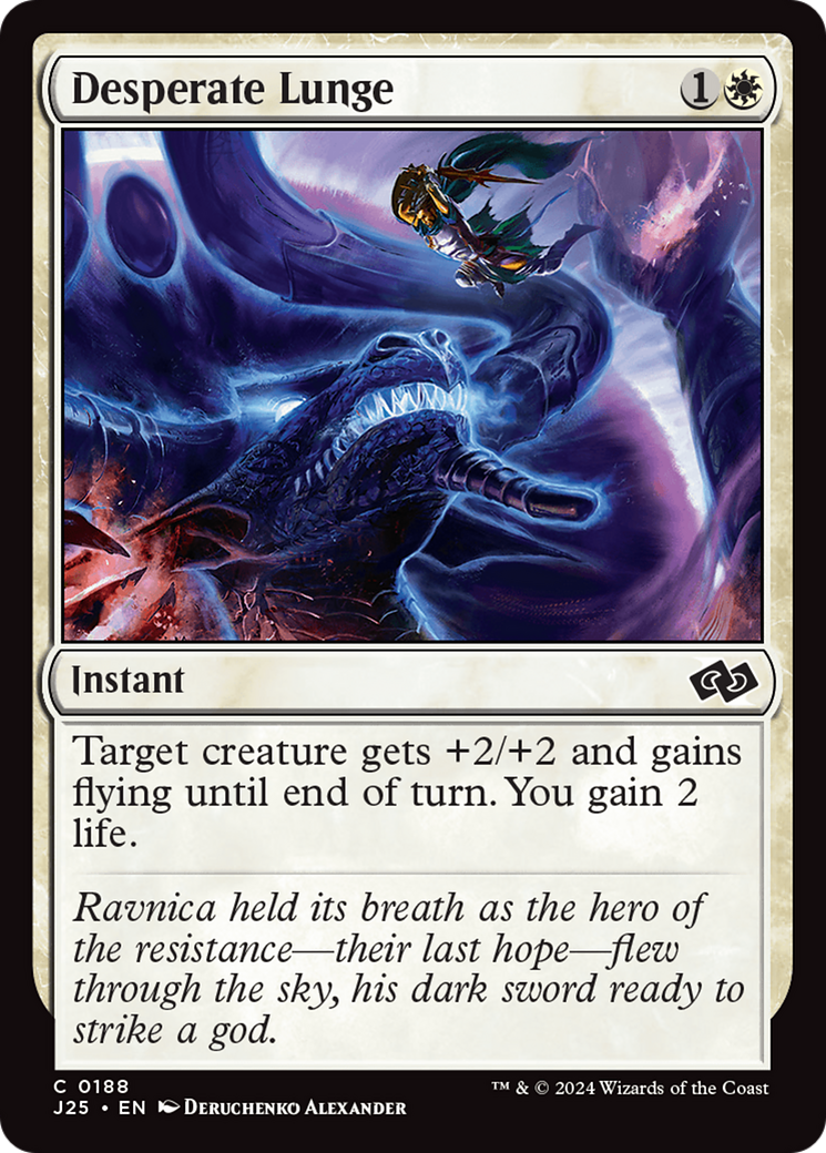 Desperate Lunge (J25-188) [Foundations Jumpstart] MTG Single Wizards of the Coast