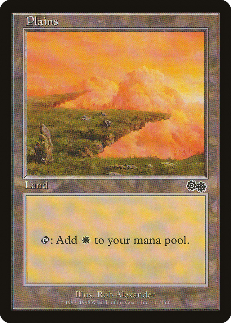 Plains (331) (USG-331) [Urza's Saga] MTG Single Wizards of the Coast