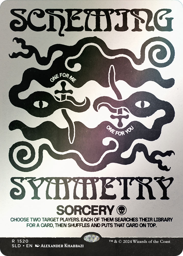 Scheming Symmetry (SLD-1520★) [Secret Lair] Drop (Borderless) Foil MTG Single Wizards of the Coast