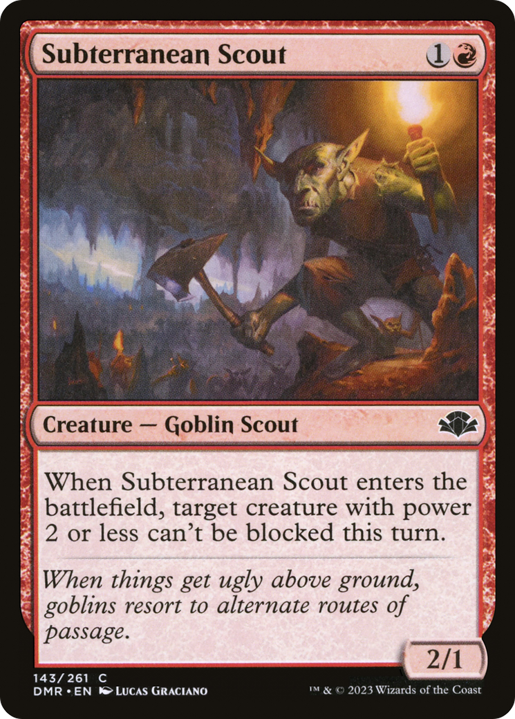 Subterranean Scout (DMR-143) [Dominaria Remastered] Foil MTG Single Wizards of the Coast