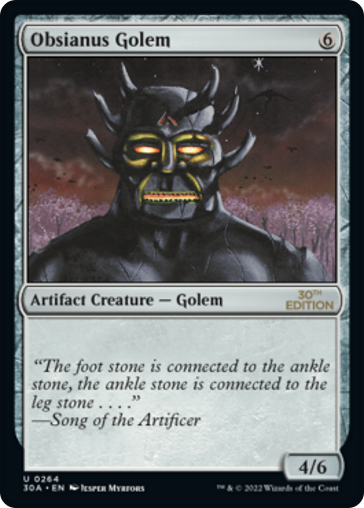 Obsianus Golem (30A-264) [30th Anniversary Edition] MTG Single Wizards of the Coast