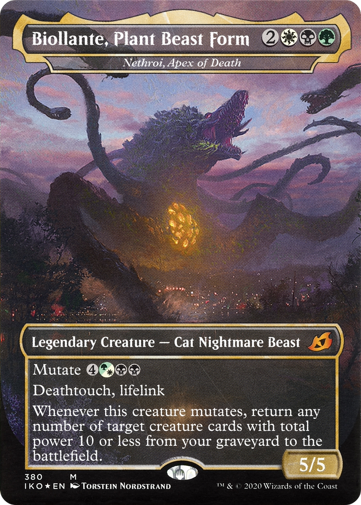 Biollante, Plant Beast Form - Nethroi, Apex of Death (IKO-380) [Ikoria: Lair of Behemoths] (Borderless) MTG Single Wizards of the Coast