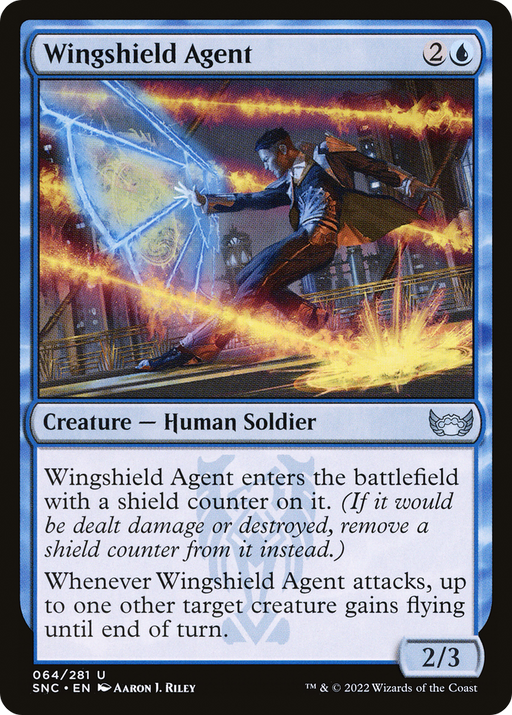 Wingshield Agent (SNC-064) [Streets of New Capenna] Foil MTG Single Wizards of the Coast