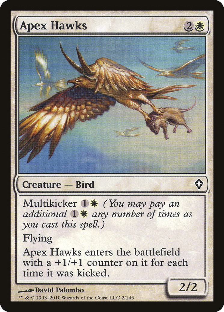 Apex Hawks (WWK-002) [Worldwake] Foil MTG Single Wizards of the Coast