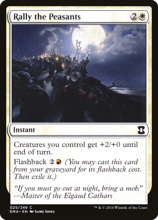 Rally the Peasants (EMA-025) [Eternal Masters] MTG Single Wizards of the Coast