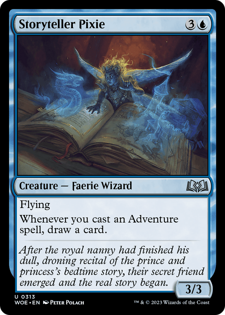 Storyteller Pixie (WOE-313) [Wilds of Eldraine] Foil MTG Single Wizards of the Coast