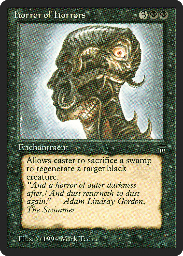 Horror of Horrors (LEG-) [Oldschool] Legends MTG Single Wizards of the Coast