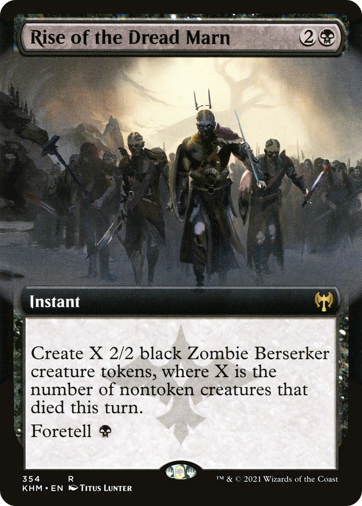 Rise of the Dread Marn (KHM-354) [Kaldheim] (Extended Art) Foil MTG Single Wizards of the Coast