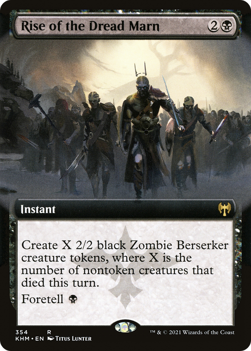 Rise of the Dread Marn (KHM-354) [Kaldheim] (Extended Art) MTG Single Wizards of the Coast