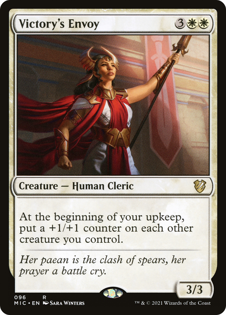 Victory's Envoy (MIC-096) [Midnight Hunt Commander] MTG Single Wizards of the Coast