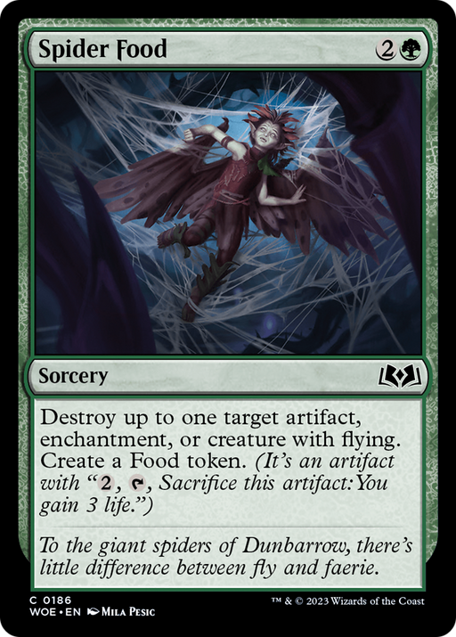 Spider Food (WOE-186) [Wilds of Eldraine] Foil MTG Single Wizards of the Coast