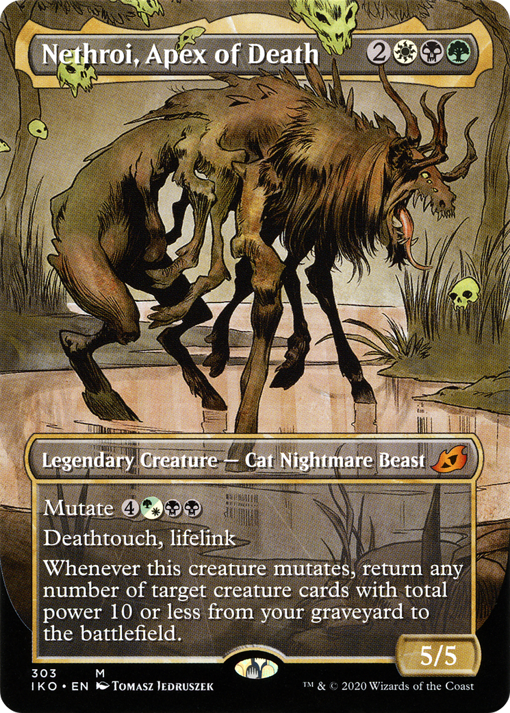Nethroi, Apex of Death (IKO-303) [Ikoria: Lair of Behemoths] (Showcase) (Borderless) Foil MTG Single Wizards of the Coast