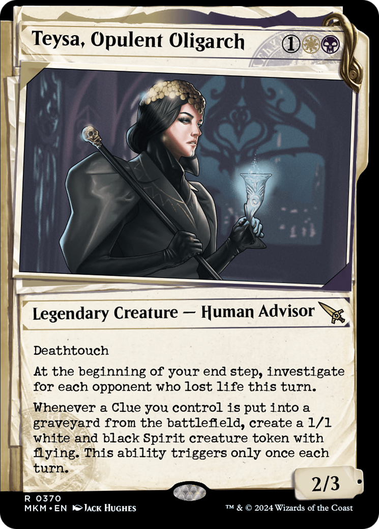 Teysa, Opulent Oligarch (0370) (MKM-370) [Murders at Karlov Manor] (Showcase) Foil MTG Single Murders at Karlov Manor
