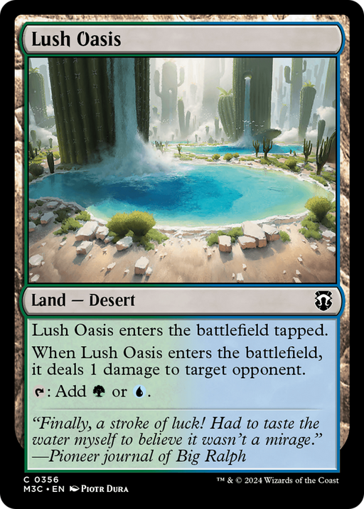 Lush Oasis (M3C-356) [Modern Horizons 3 Commander] MTG Single Wizards of the Coast