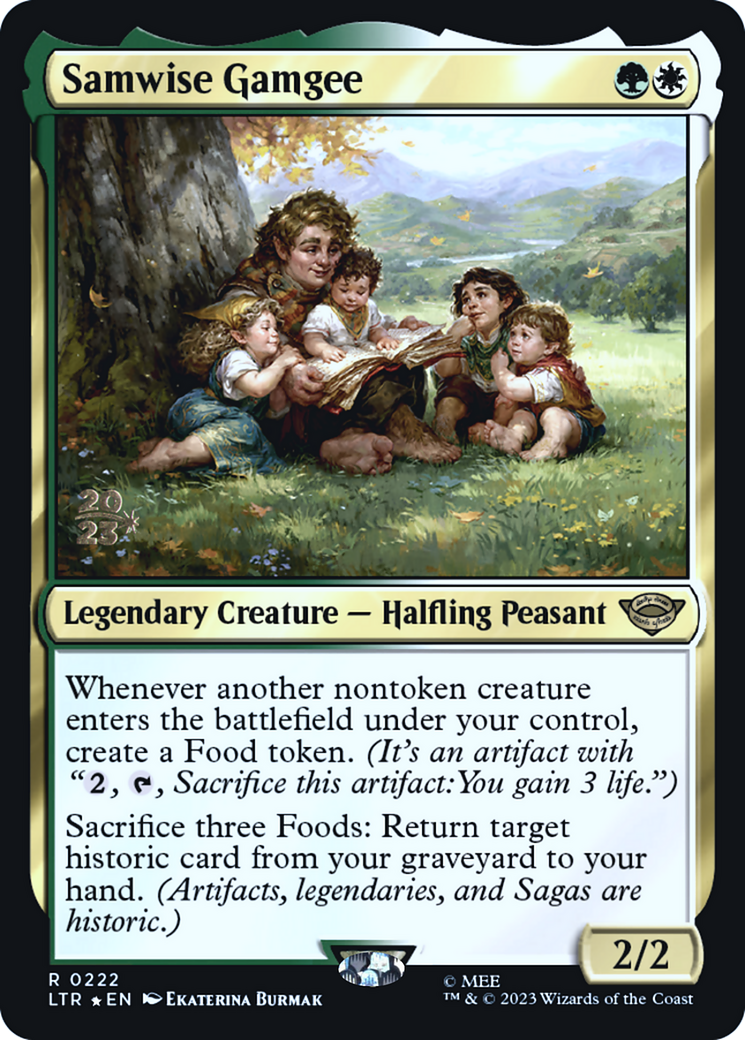 Samwise Gamgee (PRE-222) [Tales of Middle-earth Promos] Foil MTG Single Wizards of the Coast