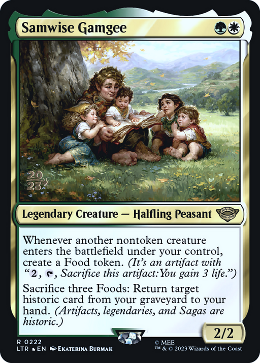 Samwise Gamgee (PRE-222) [Tales of Middle-earth Promos] Foil MTG Single Wizards of the Coast