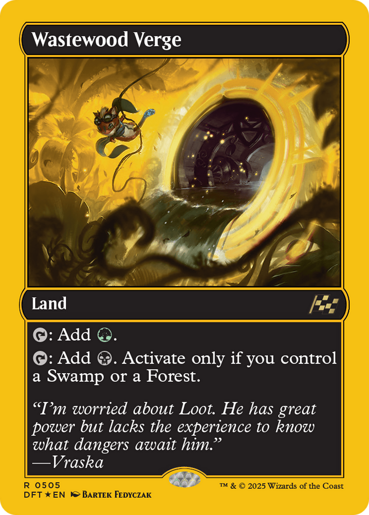 Wastewood Verge (First-Place Foil) (DFT-505) [Aetherdrift] Foil MTG Single Wizards of the Coast
