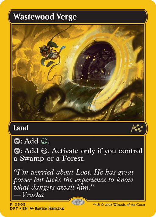 Wastewood Verge (First-Place Foil) (DFT-505) [Aetherdrift] Foil MTG Single Wizards of the Coast