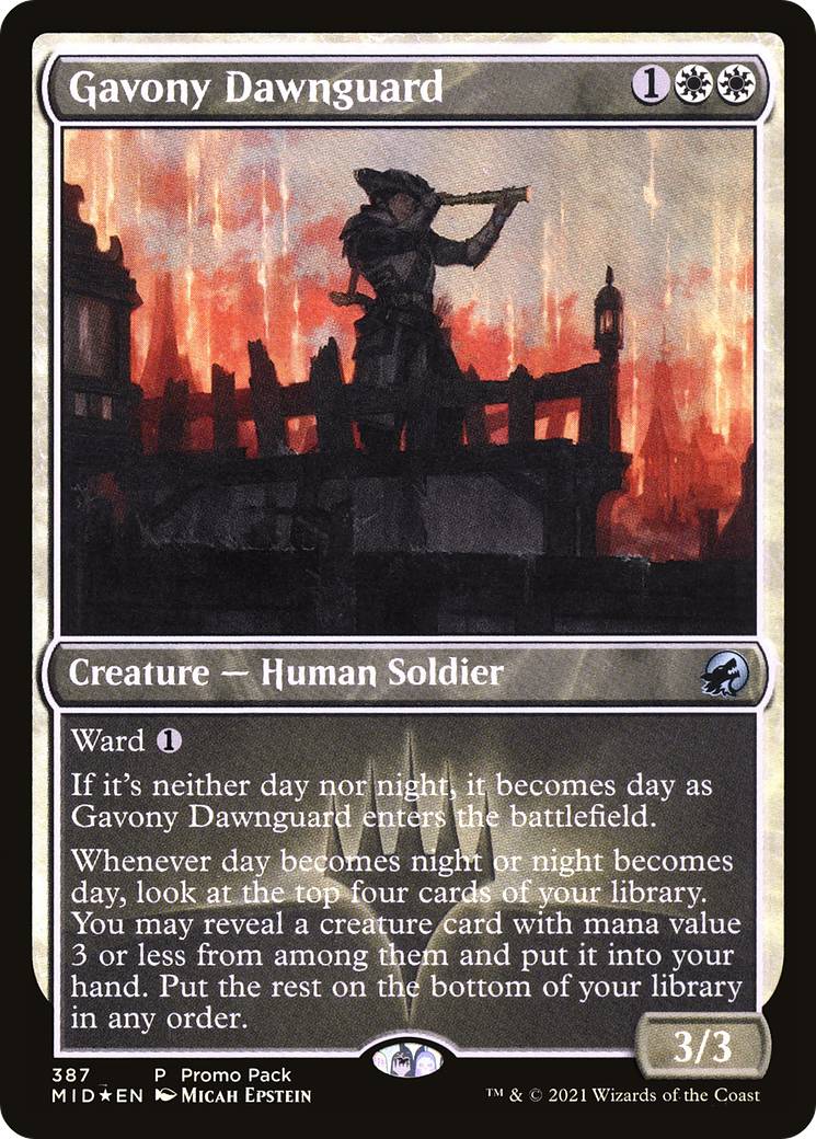 Gavony Dawnguard (PPMID-387) [Innistrad: Midnight Hunt] MTG Single Wizards of the Coast