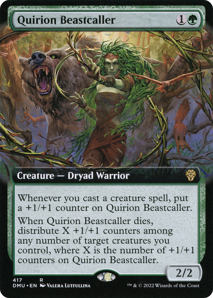 Quirion Beastcaller (DMU-417) [Dominaria United] (Extended Art) Foil MTG Single Wizards of the Coast