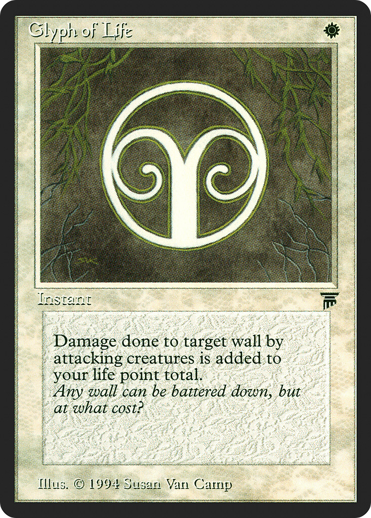 Glyph of Life (LEG-) [Oldschool] Legends MTG Single Wizards of the Coast
