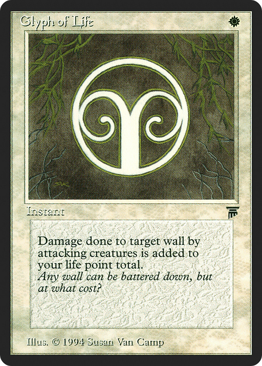 Glyph of Life (LEG-) [Oldschool] Legends MTG Single Wizards of the Coast