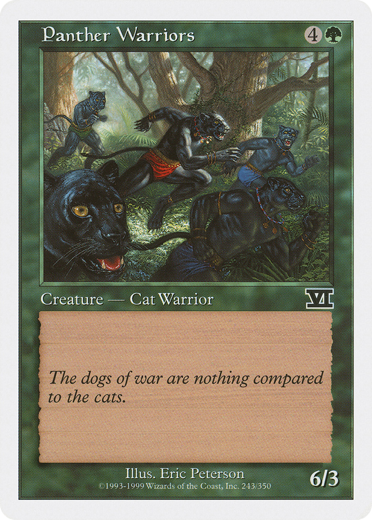 Panther Warriors (6ED-243) [Classic Sixth Edition] MTG Single Wizards of the Coast