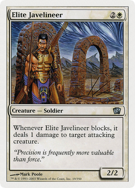 Elite Javelineer (8ED-019) [8th Edition] MTG Single Wizards of the Coast