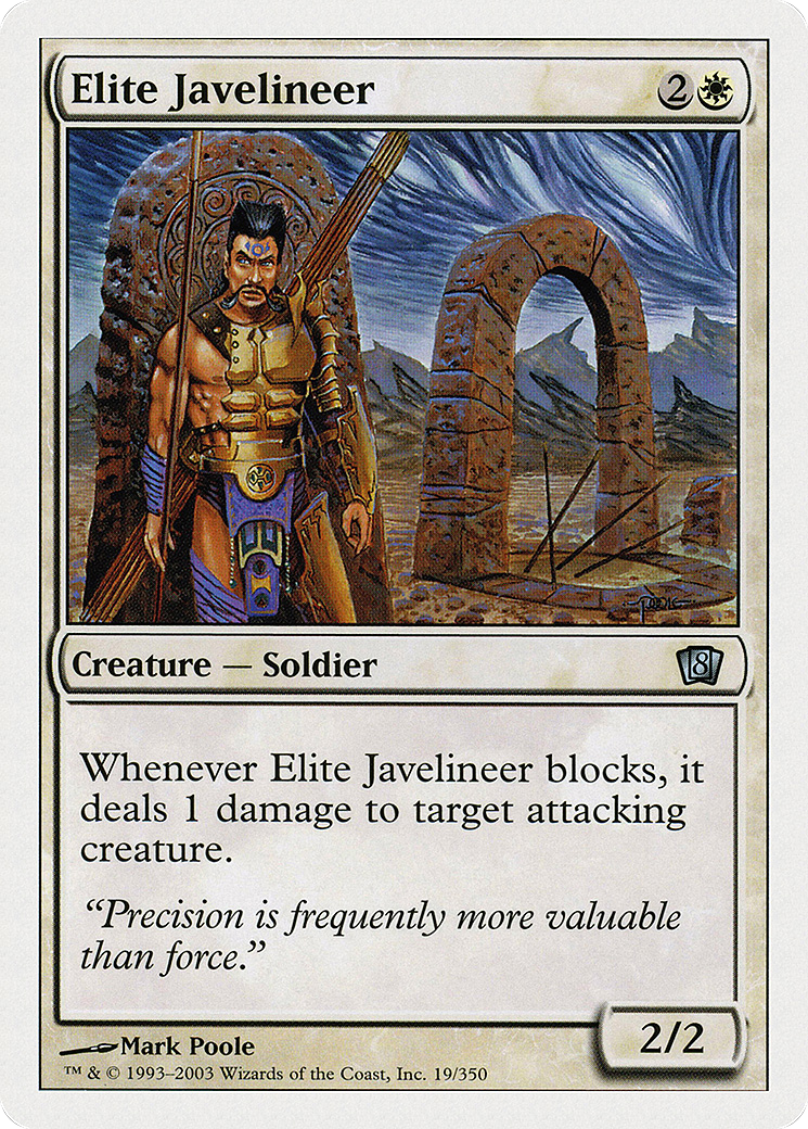 Elite Javelineer (8ED-019) [8th Edition] Foil MTG Single Wizards of the Coast