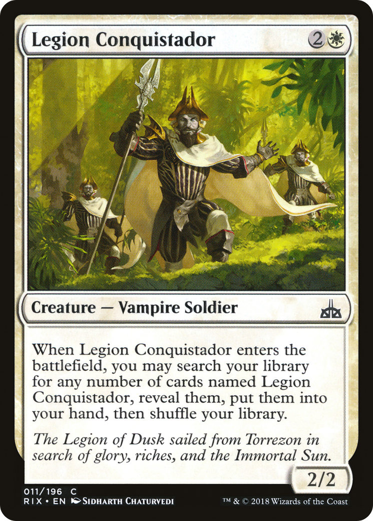 Legion Conquistador (RIX-011) [Rivals of Ixalan] Foil MTG Single Wizards of the Coast