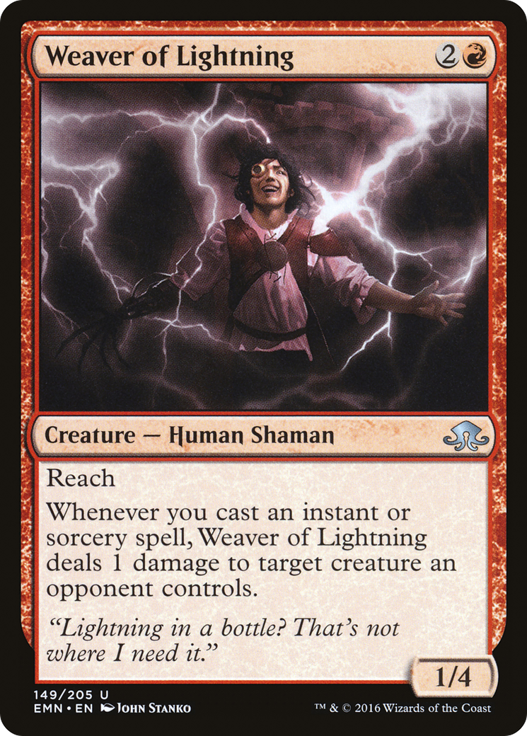 Weaver of Lightning (EMN-149) [Eldritch Moon] MTG Single Wizards of the Coast