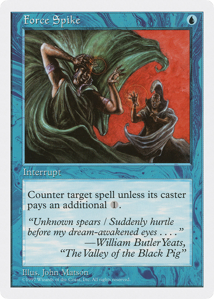 Force Spike (5ED-088) [Fifth Edition] MTG Single Wizards of the Coast