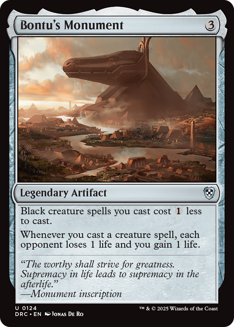 Bontu's Monument (DRC-124) [Commander: Aetherdrift] MTG Single Wizards of the Coast