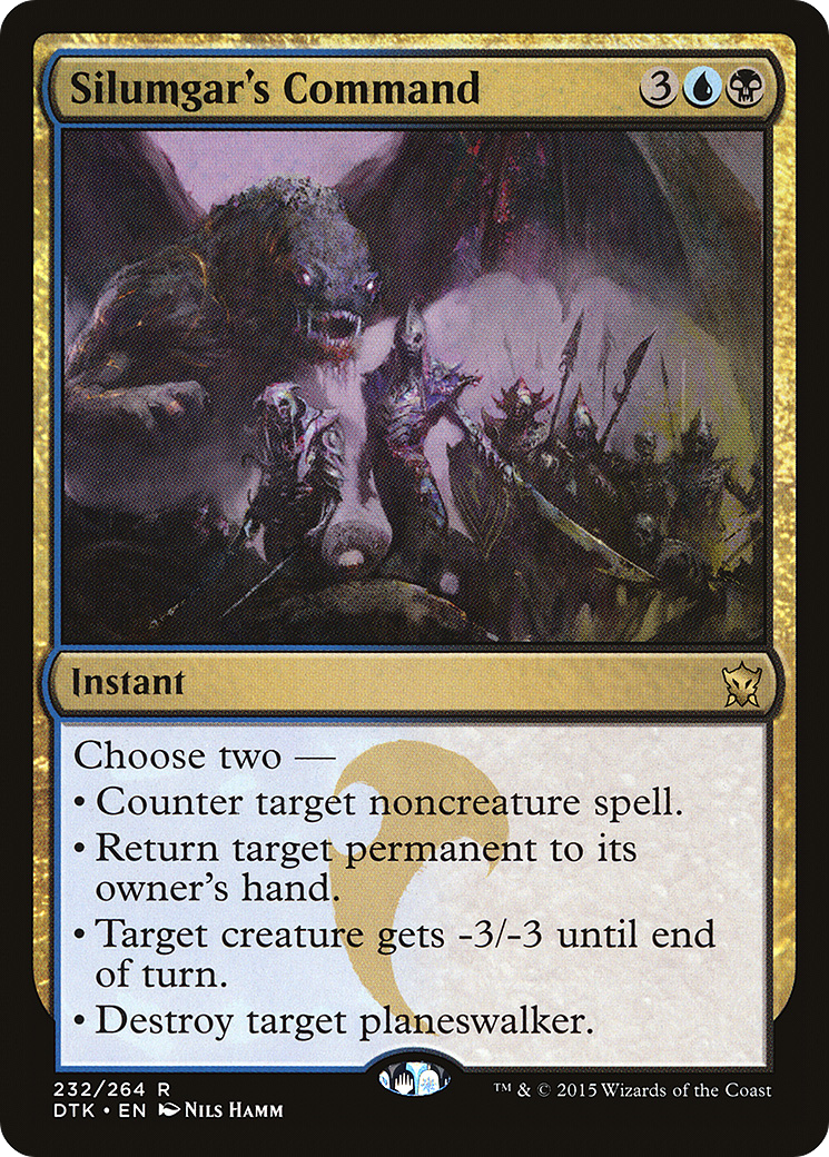 Silumgar's Command (DTK-232) [Dragons of Tarkir] MTG Single Wizards of the Coast