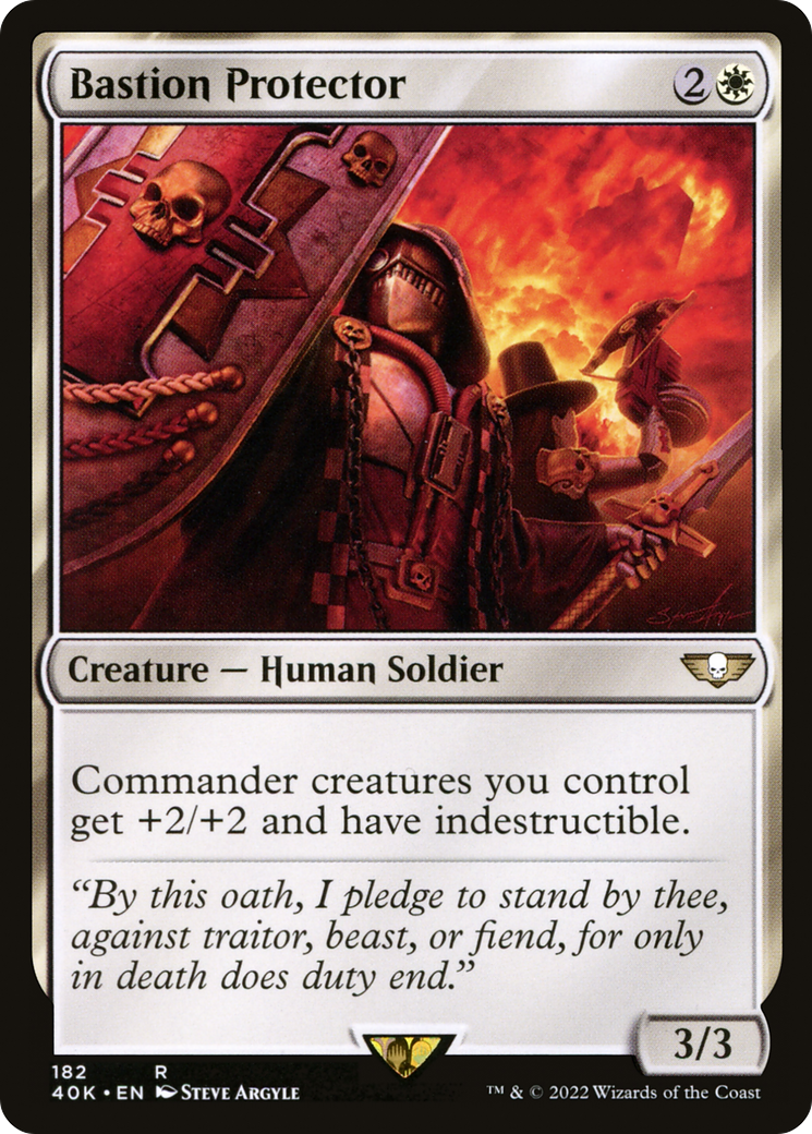 Bastion Protector (40K-182) [Warhammer 40,000 Commander] MTG Single Wizards of the Coast