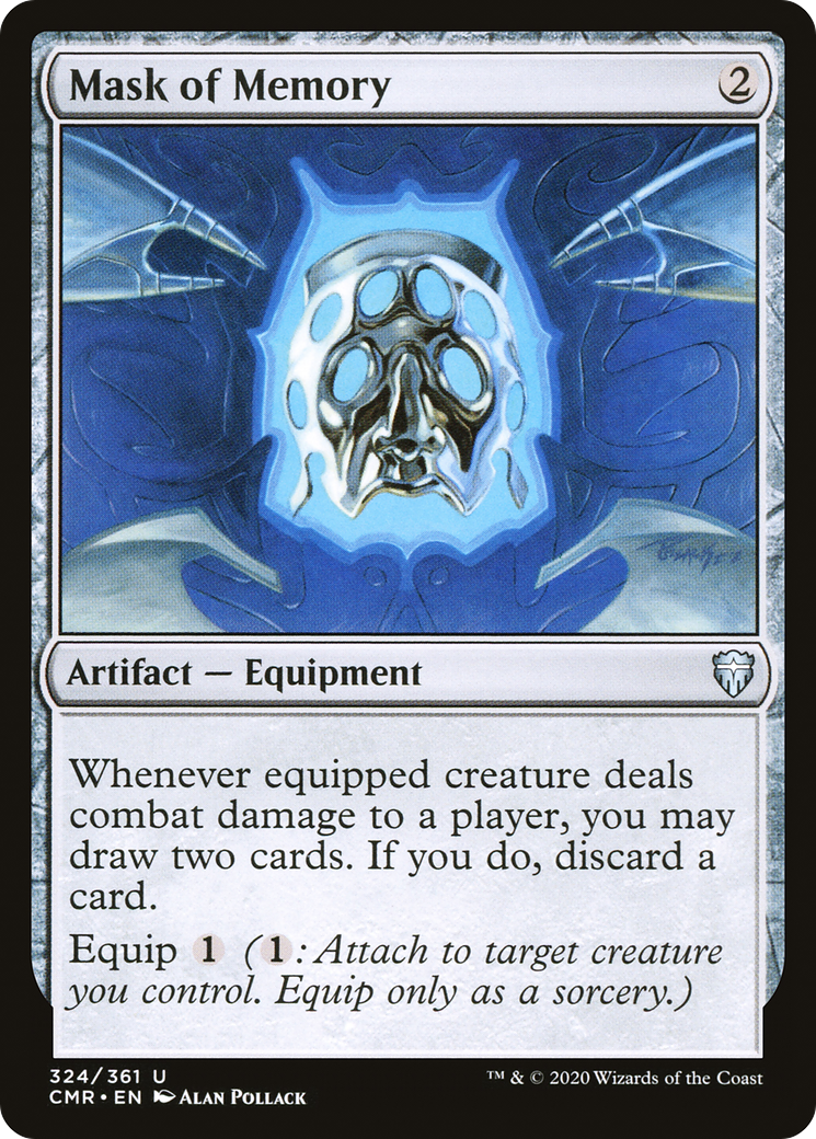 Mask of Memory (CMR-324) [Commander Legends] MTG Single Wizards of the Coast