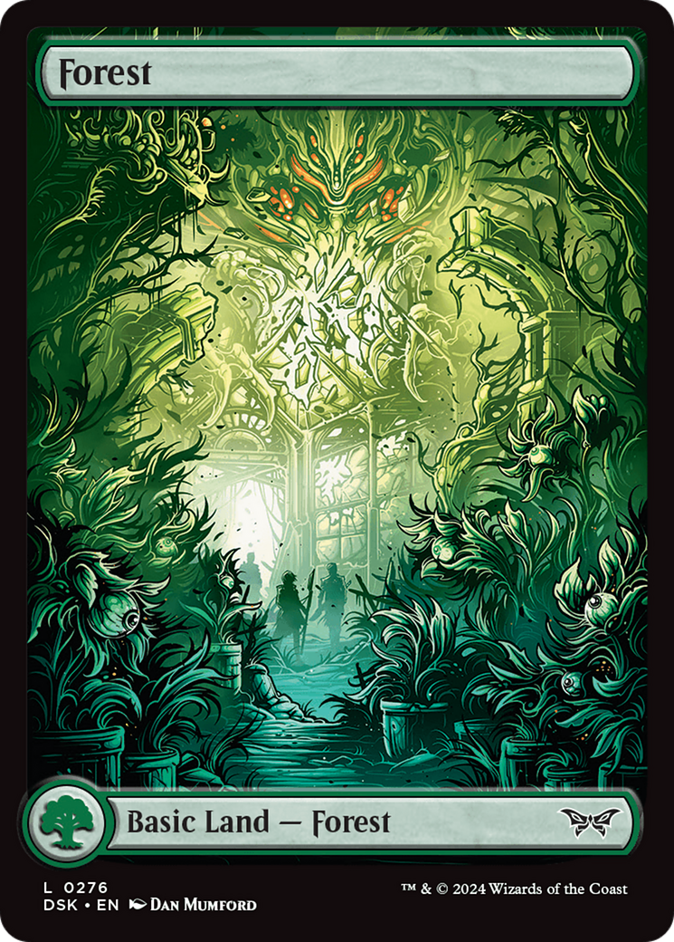 Forest (0276) - Full Art (DSK-276) [Duskmourn: House of Horror] Foil MTG Single Duskmourn: House of Horror