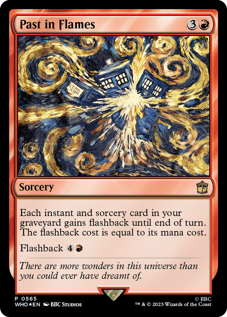 Past in Flames (LARP-565) [Doctor Who] Foil MTG Single Wizards of the Coast