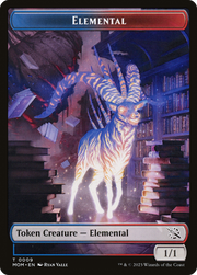 Elemental (09) // Spirit (13) Double-Sided Token [Tokens] March of the Machine Tokens MTG Single Magic: The Gathering
