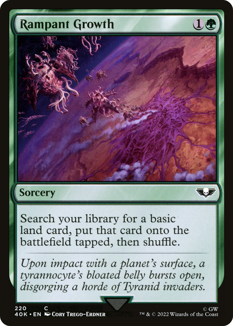 Rampant Growth (40K-220) [Warhammer 40,000 Commander] MTG Single Wizards of the Coast