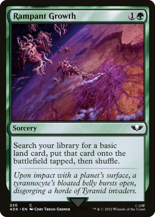 Rampant Growth (40K-220) [Warhammer 40,000 Commander] MTG Single Wizards of the Coast