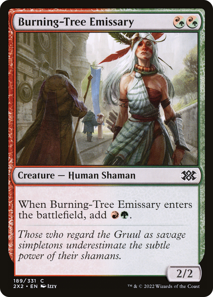 Burning-Tree Emissary (2X2-189) [Double Masters 2022] Foil MTG Single Wizards of the Coast