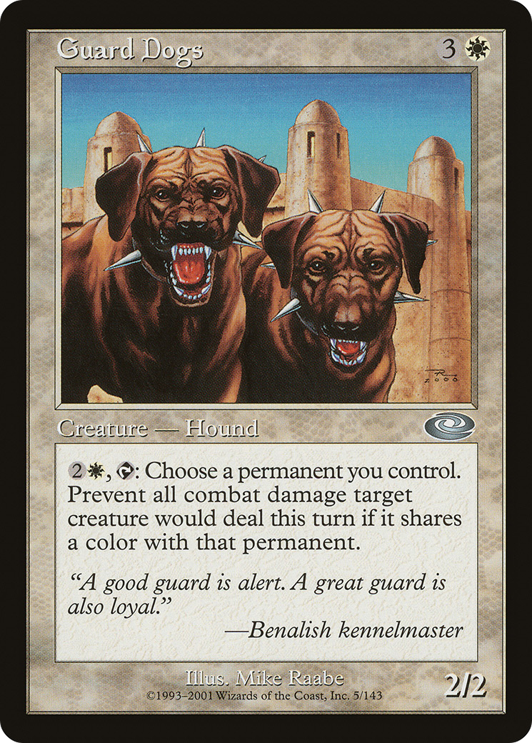 Guard Dogs (PLS-005) [Planeshift] Foil MTG Single Wizards of the Coast