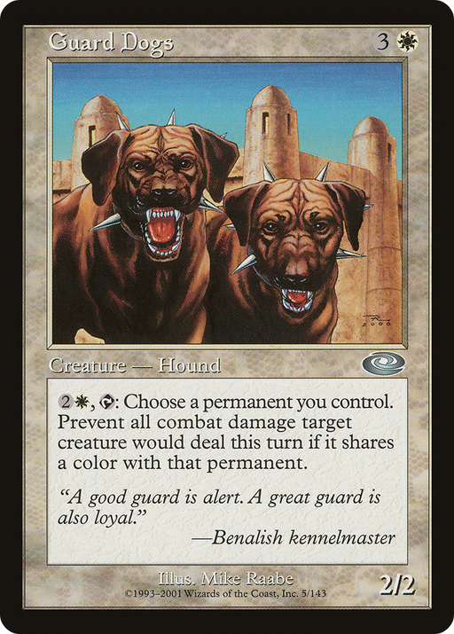 Guard Dogs (PLS-005) [Planeshift] MTG Single Wizards of the Coast