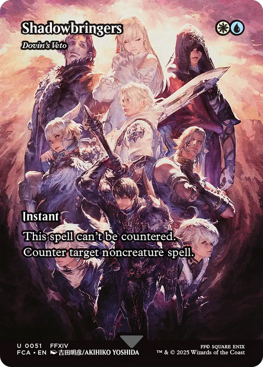 Shadowbringers - Dovin's Veto (Showcase) (FCA-051) [FINAL FANTASY: Through the Ages] / Shadowbringers (Borderless) Foil MTG Single Wizards of the Coast