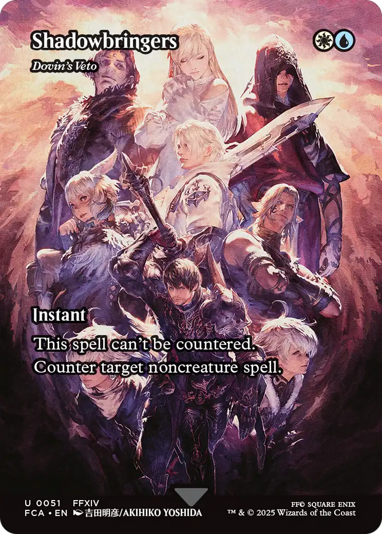 Shadowbringers - Dovin's Veto (Showcase) (FCA-051) [FINAL FANTASY: Through the Ages] / Shadowbringers (Borderless) MTG Single Wizards of the Coast
