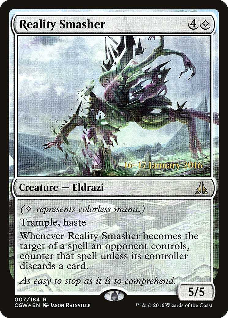 Reality Smasher (PRE-007) [Oath of the Gatewatch Promos] Foil MTG Single Wizards of the Coast