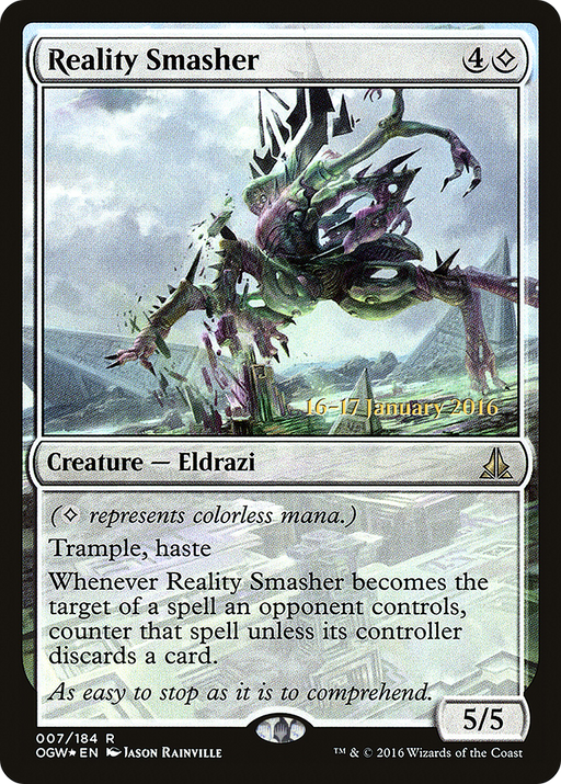 Reality Smasher (PRE-007) [Oath of the Gatewatch Promos] Foil MTG Single Wizards of the Coast