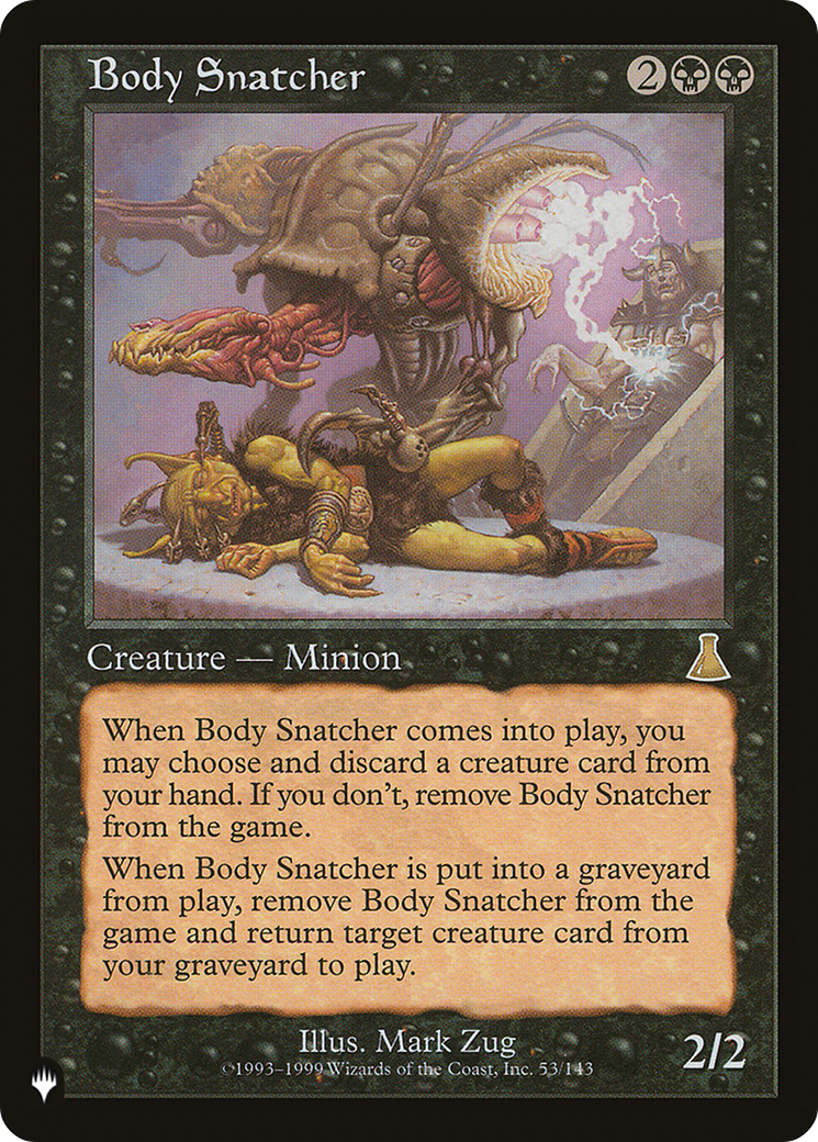 Body Snatcher (LIST-UDS-53) [Mystery Booster] The List MTG Single Wizards of the Coast