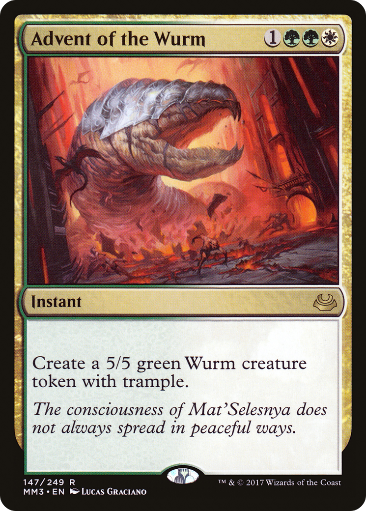 Advent of the Wurm (MM3-147) [Modern Masters 2017] Foil MTG Single Wizards of the Coast